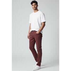 Joe's Mens Slim fit Dress Pants 33 Burgundy Red Solid